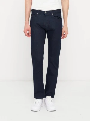 Jeansy Straight Leg Emporio Armani niebieski