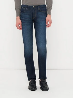 Jeansy Straight Leg Emporio Armani niebieski