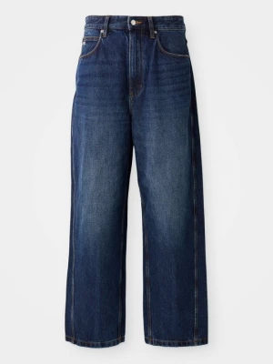 Jeansy Straight Leg Emporio Armani niebieski