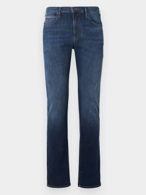 Jeansy Straight Leg Emporio Armani niebieski denim