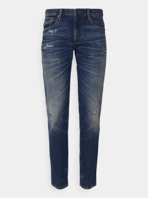 Jeansy Straight Leg Emporio Armani niebieski denim