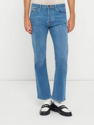 Jeansy Straight Leg Emporio Armani niebieski denim