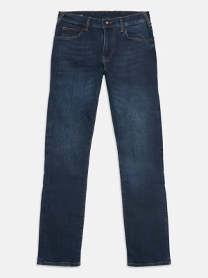Jeansy Straight Leg Emporio Armani przecierany denim