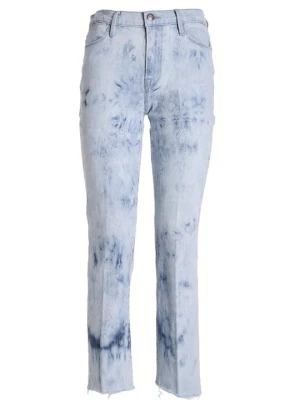 Jeansy Straight Leg Frame niebieski