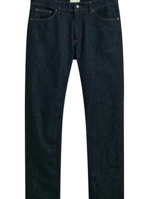 Jeansy Straight Leg Gant ciemnoniebieski