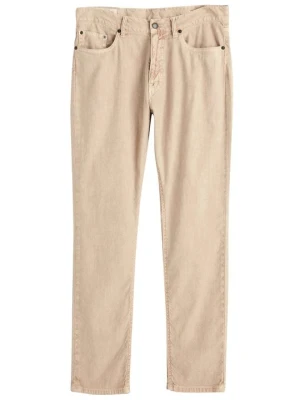 Jeansy Straight Leg Gant beżowy