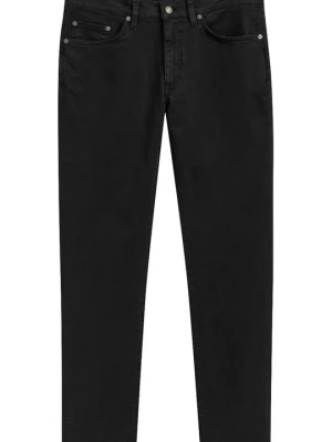 Jeansy Straight Leg Gant czarny