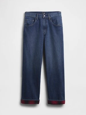 Jeansy Straight Leg GAP niebieski denim