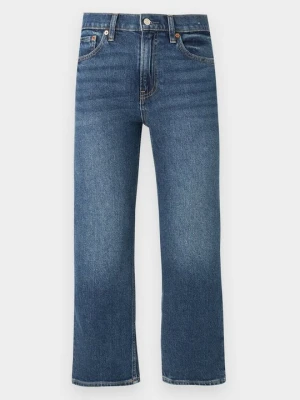 Jeansy Straight Leg GAP ciemnoniebieski