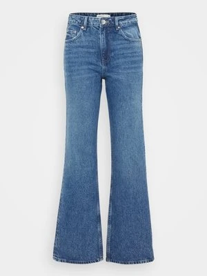 Jeansy Straight Leg Gina Tricot niebieski denim