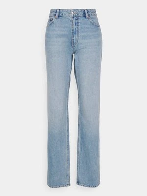 Jeansy Straight Leg Gina Tricot niebieski