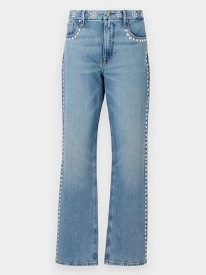 Jeansy Straight Leg Good American niebieski denim