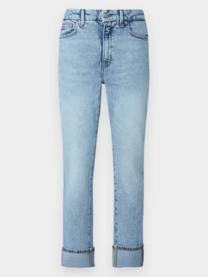 Jeansy Straight Leg Good American ciemnoniebieski