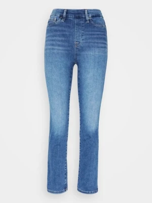 Jeansy Straight Leg Good American niebieski denim