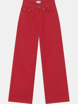 Jeansy Straight Leg Grunt czerwony