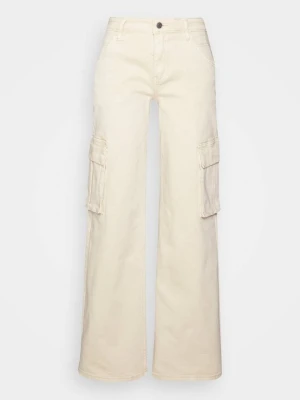 Jeansy Straight Leg Guess beżowy