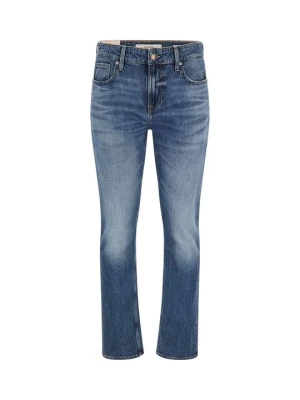 Jeansy Straight Leg Guess niebieski