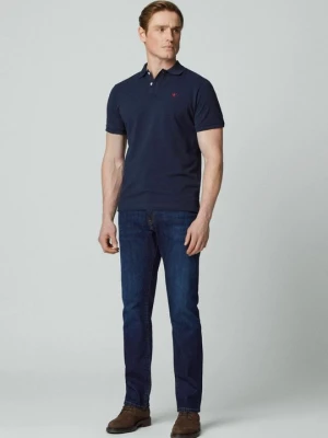 Jeansy Straight Leg Hackett London niebieski denim