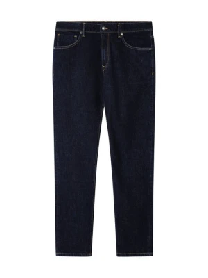 Jeansy Straight Leg Hackett London niebieski denim