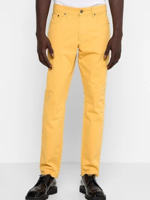 Jeansy Straight Leg Hackett London żółty