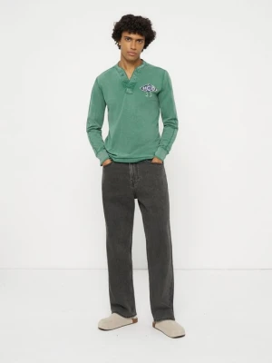 Jeansy Straight Leg Hollister Co. czarny