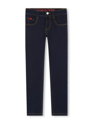 Jeansy Straight Leg Hugo niebieski denim
