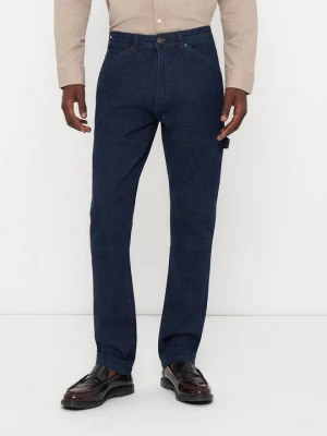 Jeansy Straight Leg INDICODE denim wybielany
