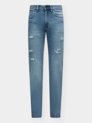 Jeansy Straight Leg INDICODE niebieski