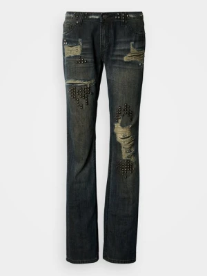Jeansy Straight Leg Jaded London niebieski denim
