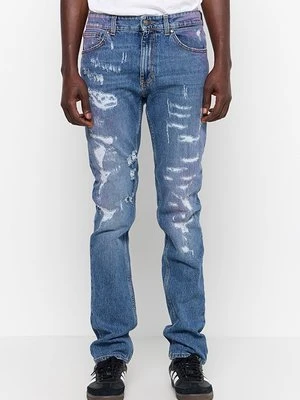 Jeansy Straight Leg Just Cavalli niebieski