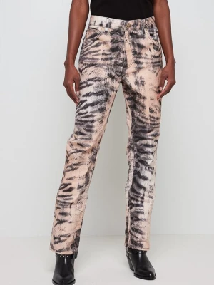 Jeansy Straight Leg Just Cavalli beżowy