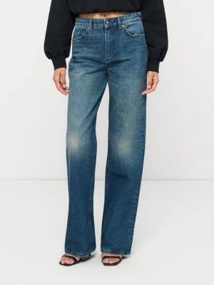 Jeansy Straight Leg Just Cavalli niebieski denim
