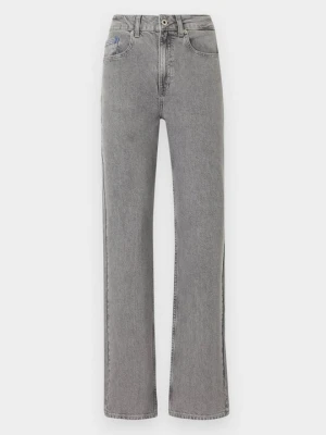 Jeansy Straight Leg KARL LAGERFELD jasnoszary
