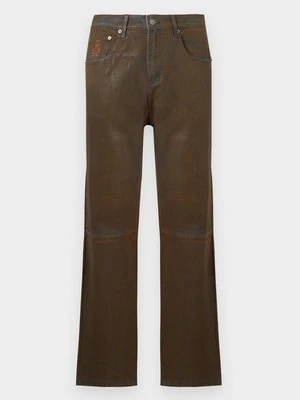Jeansy Straight Leg Kidsuper brązowy