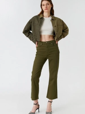 Jeansy Straight Leg KOTON khaki