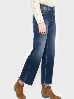 Jeansy Straight Leg Le Temps Des Cerises niebieski denim