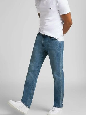 Jeansy Straight Leg Lee niebieski denim