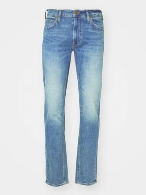 Spodnie materiałowe Lee niebieski denim