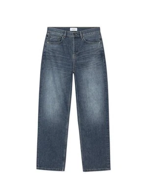 Jeansy Straight Leg Les Deux niebieski denim