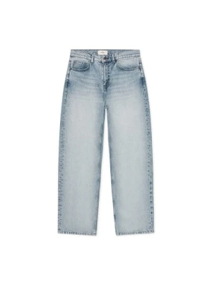 Jeansy Straight Leg Les Deux niebieski denim
