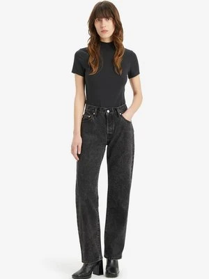 Jeansy Straight Leg Levi's czarny melanż