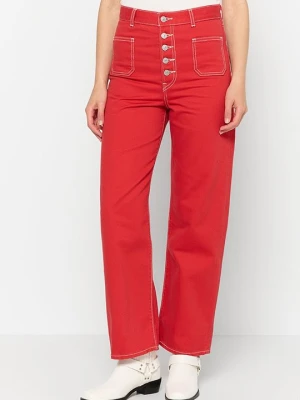 Jeansy Straight Leg Levi's czerwony