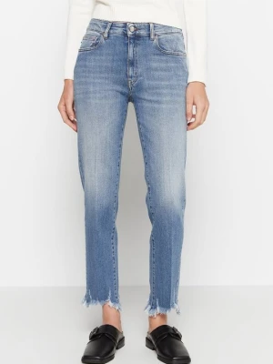Jeansy Straight Leg LOVE MOSCHINO niebieski
