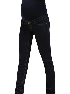 Jeansy Straight Leg Mamalicious ciemnoniebieski