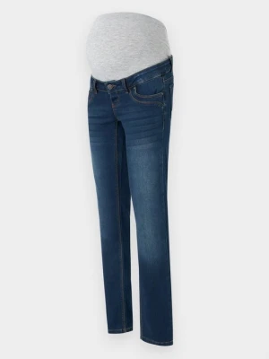 Jeansy Straight Leg Mamalicious ciemnoniebieski