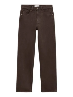 Jeansy Straight Leg Mango brązowy