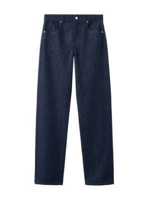 Jeansy Straight Leg Mango granatowy