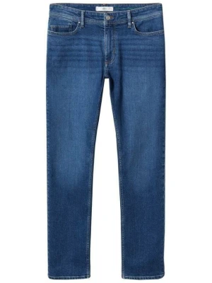 Jeansy Straight Leg Mango granatowy