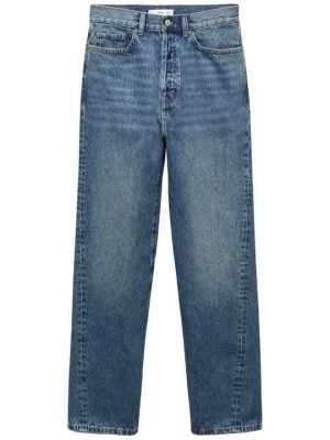Jeansy Straight Leg Mango granatowy