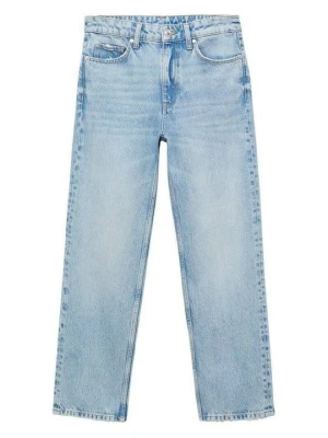 Jeansy Straight Leg Mango niebieski